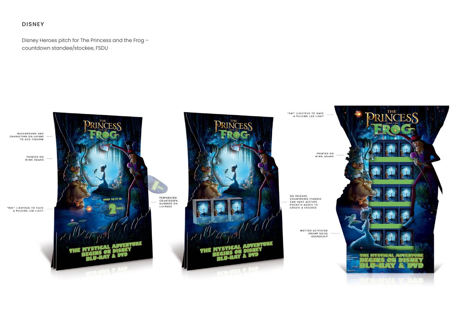 Disney — Disney Heroes pitch for The Princess and the Frog –