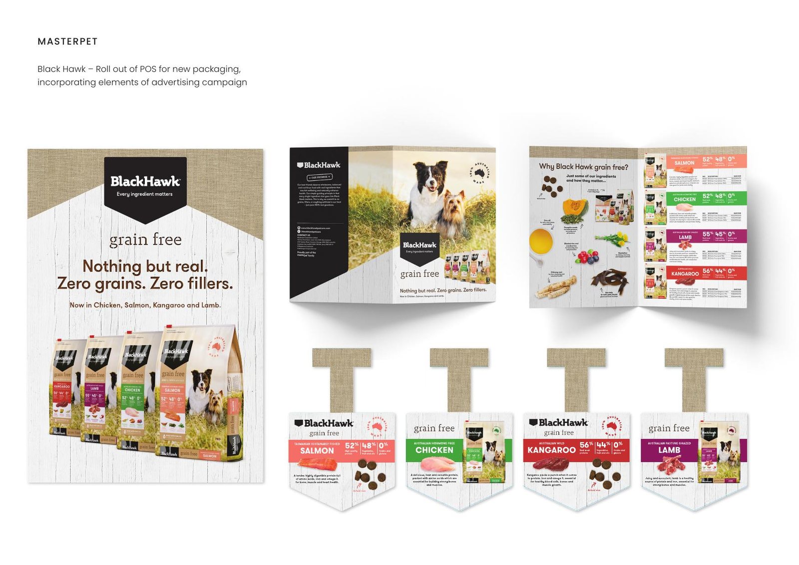 Masterpet — Black Hawk – Roll out of POS for new packaging,