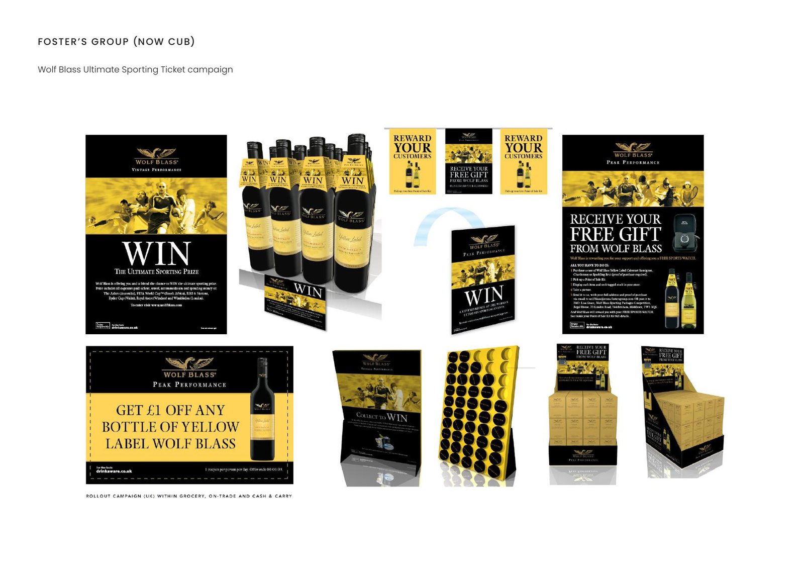 Foster's / CUB — Wolf Blass Ultimate Sporting Ticket campaign