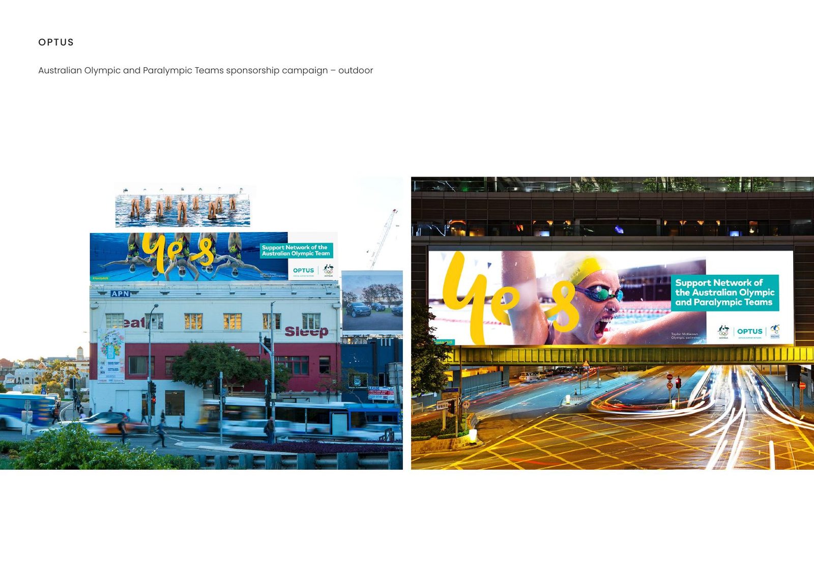 Optus — Australian Olympic and Paralympic Teams sponsorship campaign – outdoor