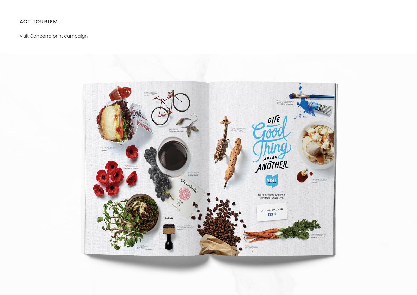 ACT Tourism — Visit Canberra print campaign