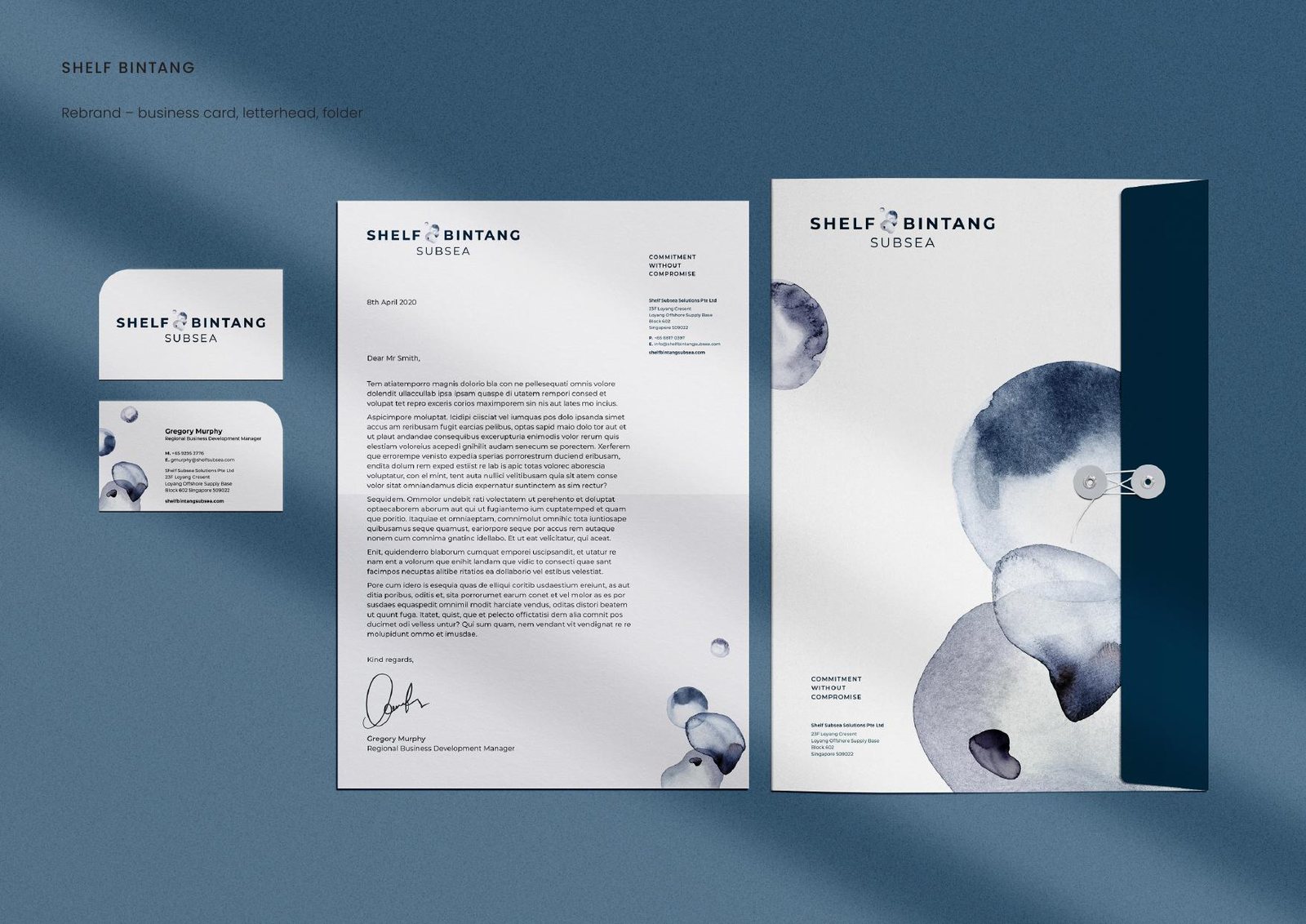 Shelf Bintang — Rebrand – business card, letterhead, folder